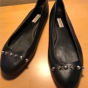 Balenciaga black studded shoes size 38